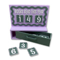 Books Read This Year Counter | Book Tracker Purple, Sage Green & White