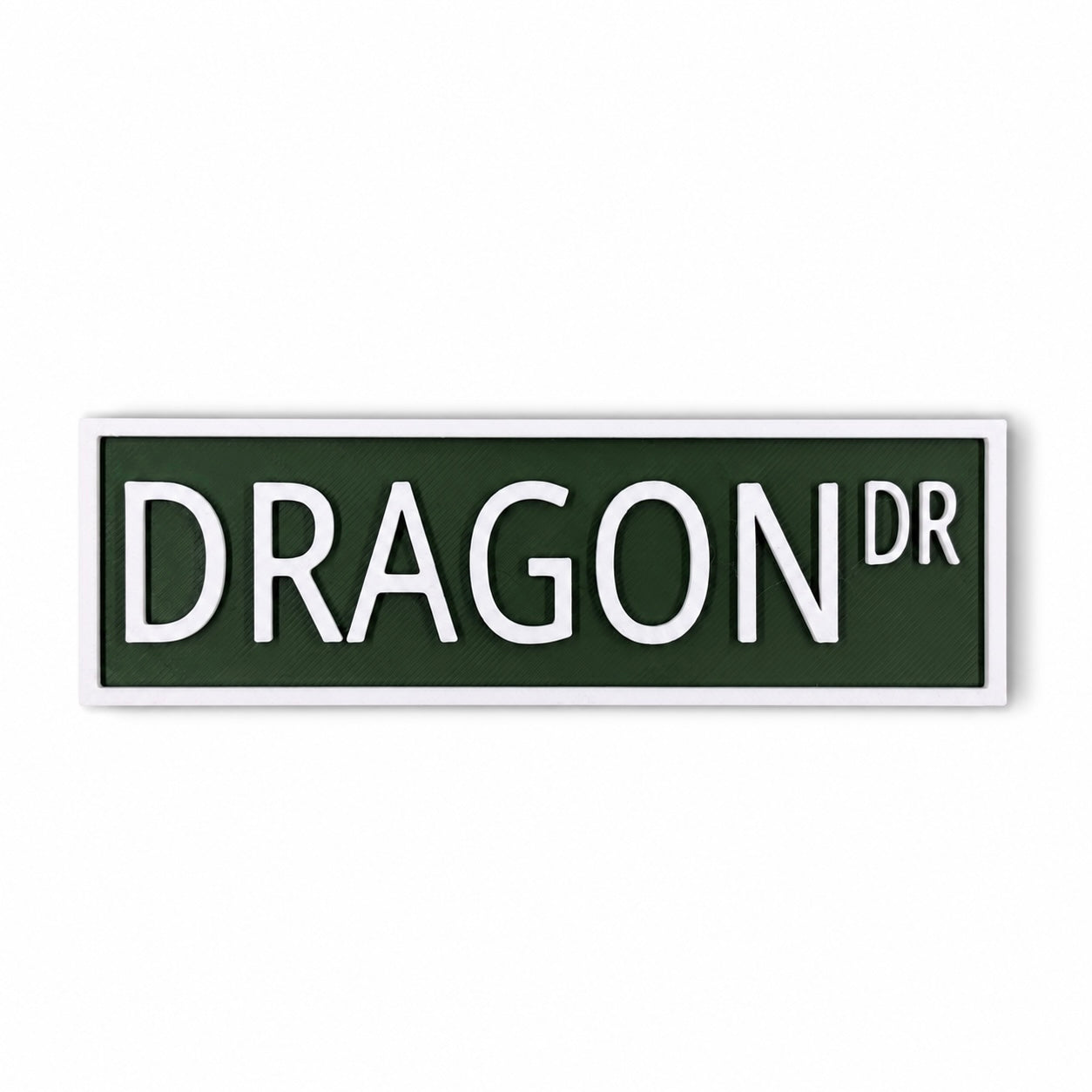 Dragon Street Sign | Fantasy Bookshelf Decor | 3D Printed Bookish Sign